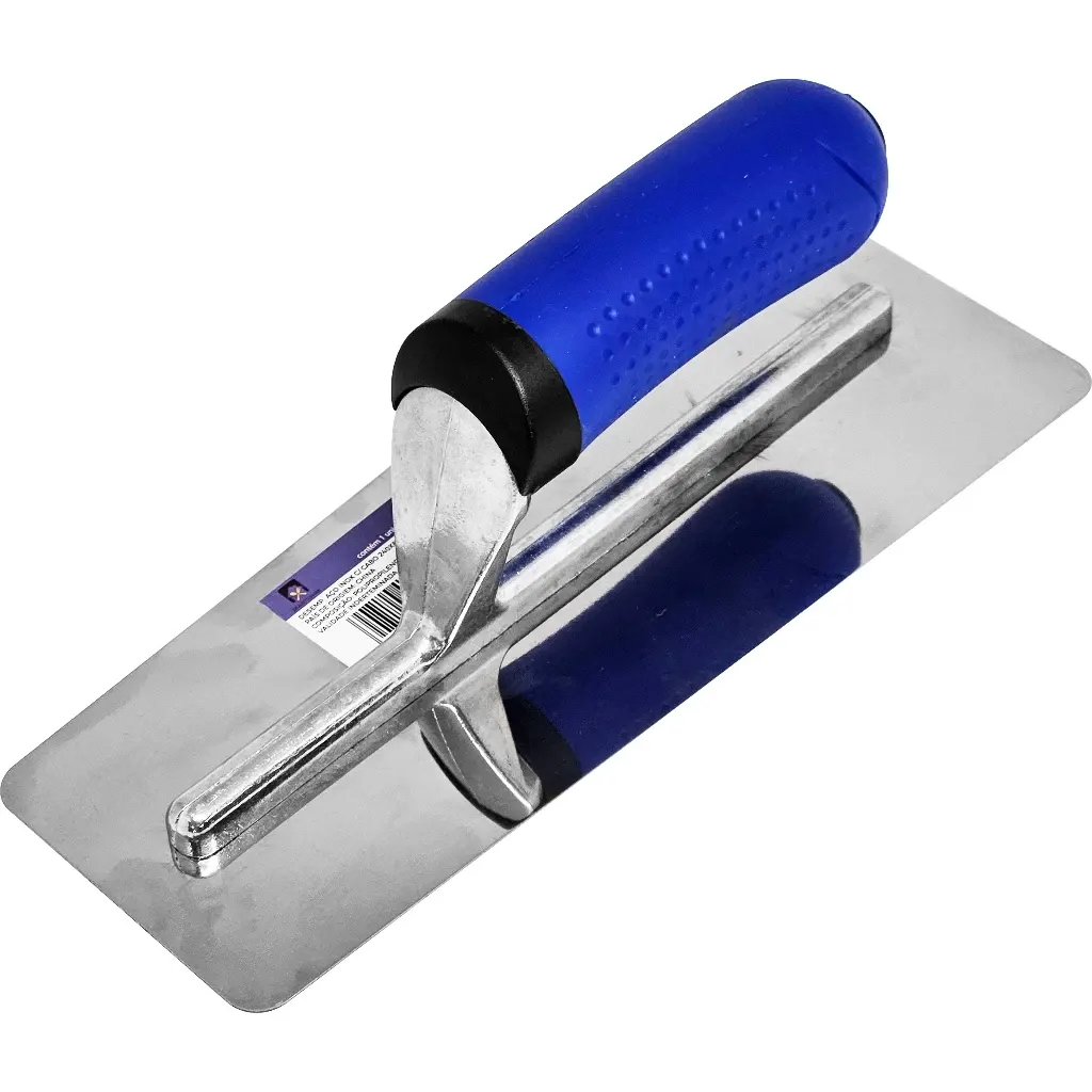 Desempenadeira De Aço Inox Retangular Lisa Cabo Emborrachado