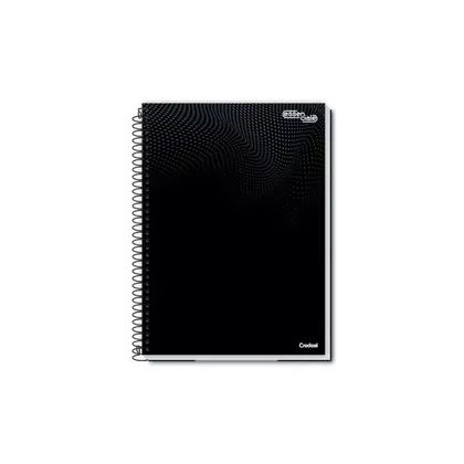 Caderno credeal capa Dura 1 Matéria 80folhas Capa preta